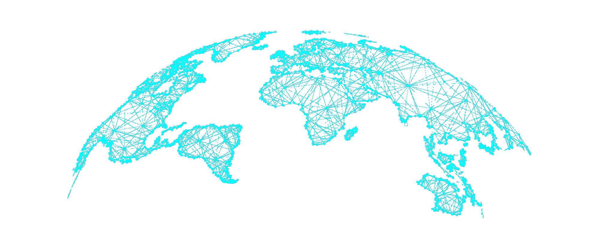 Globe showing Inpress manufacturing reaching worldwide
